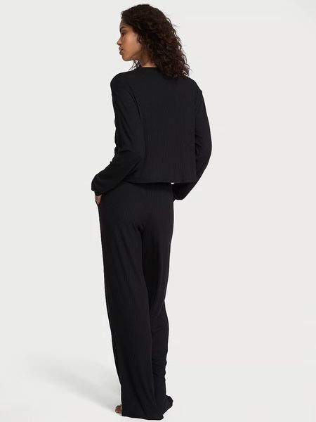 Піжамний комплект Victoria's Secret SoSoft&trade; Modal Wide-Rib Long Lounge Set 27111570 фото