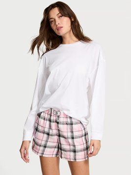 Піжамний комплект Flannel Long-Sleeve Short Tee-Jama Set 27126202 фото