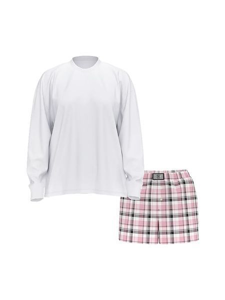 Піжамний комплект Flannel Long-Sleeve Short Tee-Jama Set 27126202 фото