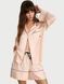 Піжамний комплект Victoria's Secret Signature Satin Long-Sleeve Short Pajama Set 27229678 фото 1