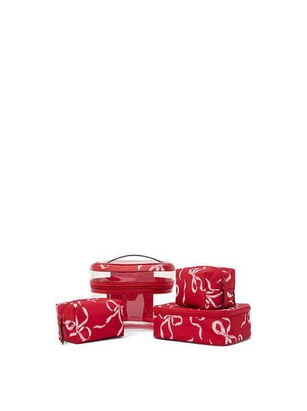 Косметичка LIPSTICK RED BOWS 4IN1 MAKEUP BAG  876980 фото
