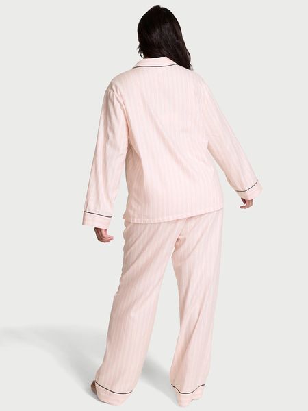 Піжамний комплект Victoria's Secret Flannel Long Pajama Set Print 27156908 фото