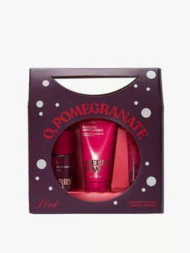 Набір: міні-спрей, лосьйон та олія для губ PINK - O, Pomegranate 10109 фото