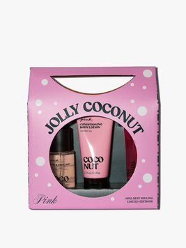 Набір: міні-спрей, лосьйон та олія для губ PINK - Jolly Coconut 10111 фото
