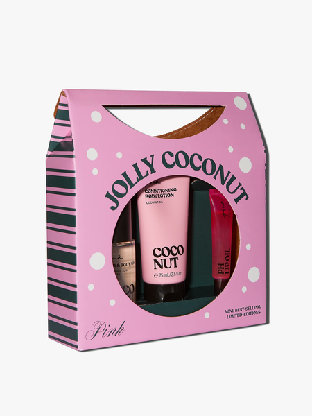 Набір: міні-спрей, лосьйон та олія для губ PINK - Jolly Coconut 10111 фото