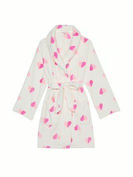 Халат Victoria's Secret - COCUNUT WHITE & PINK HEARTS 4468 фото