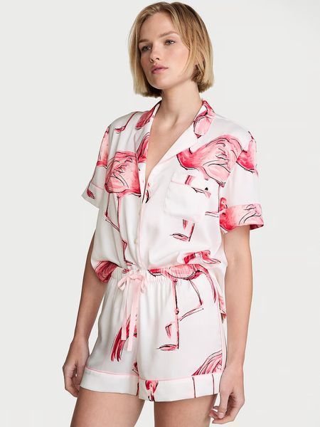 Піжамний комплект Victoria's Secret Signature Satin Short Pajama Set 11253923 фото