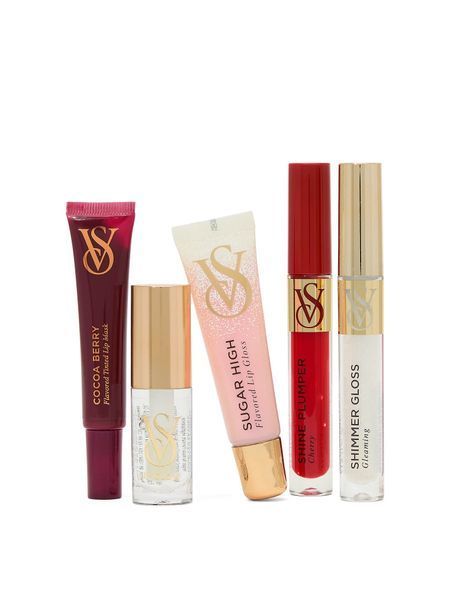 Подарунковий набір Victoria's Secret 5-Piece Lip Gloss, Oil, Mask & Lip Plumper Gift Set 25165797 фото